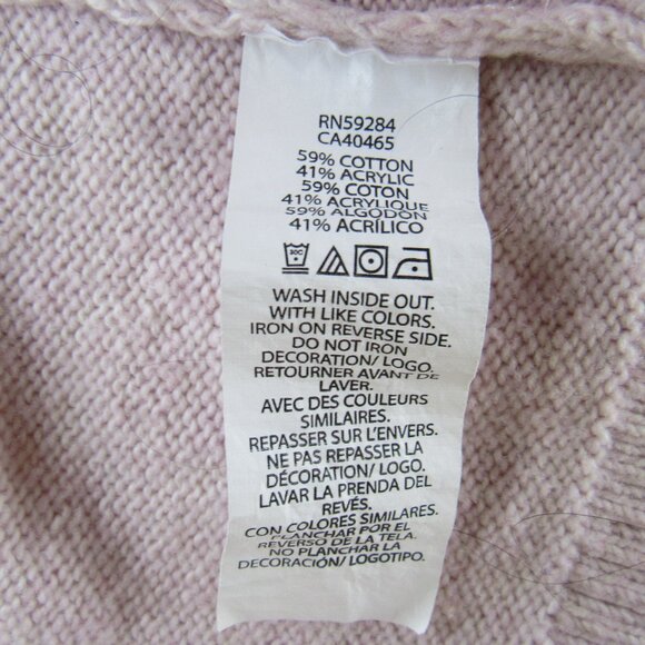 The Children’s Place Girls Faux Pearl Cable Knit Sweater Dress Size 7/8 Pink - Picture 6 of 10